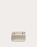 WOMEN'S VALENTINO GARAVANI SMALL ROCKSTUD SPIKE METALLIC BAG PLATINUM