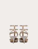 WOMEN'S VALENTINO GARAVANI ROCKSTUD CALFSKIN ANKLE STRAP PUMP 65 MM LIGHT GREY