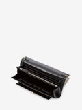WOMEN'S ALEXANDER McQUEEN SKULL WALLET ON CHAIN GUN METAL
