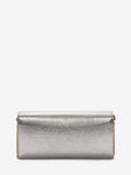 WOMEN'S ALEXANDER McQUEEN SKULL WALLET ON CHAIN GUN METAL
