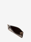 WOMEN'S ALEXANDER McQUEEN ZIPPED CARD HOLDER GOLD