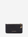 WOMEN'S ALEXANDER McQUEEN ZIPPED CARD HOLDER BLACK