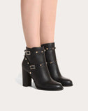 WOMEN'S VALENTINO GARAVANI ROCKSTUD ANKLE BOOT 100 MM BLACK