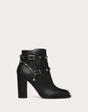 WOMEN'S VALENTINO GARAVANI ROCKSTUD ANKLE BOOT 100 MM BLACK