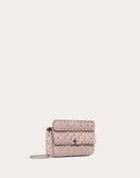 WOMEN'S VALENTINO GARAVANI SMALL ROCKSTUD SPIKE NAPPA LEATHER BAG POUDRE