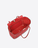 WOMEN'S VALENTINO GARAVANI MEDIUM ROCKSTUD GRAINY CALFSKIN BAG ROSSO VALENTINO