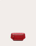 WOMEN'S VALENTINO GARAVANI ROCKSTUD SPIKE NAPPA LEATHER BELT BAG ROSSO VALENTINO