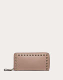 WOMEN'S VALENTINO GARAVANI ROCKSTUD CONTINENTAL WALLET POUDRE