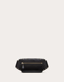 WOMEN'S VALENTINO GARAVANI ROCKSTUD SPIKE NAPPA LEATHER BELT BAG BLACK