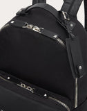 MEN'S VALENTINO GARAVANI NYLON VLTN BACKPACK WITH LEATHER FRONT POCKET BLACK