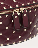 WOMEN'S VALENTINO GARAVANI ROCKSTUD SPIKE BELT BAG RUBY