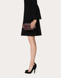 WOMEN'S VALENTINO GARAVANI ROCKSTUD SPIKE BELT BAG RUBY