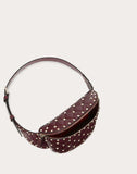 WOMEN'S VALENTINO GARAVANI ROCKSTUD SPIKE BELT BAG RUBY