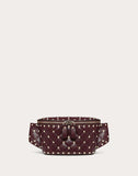 WOMEN'S VALENTINO GARAVANI ROCKSTUD SPIKE BELT BAG RUBY