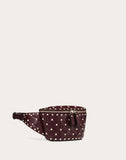 WOMEN'S VALENTINO GARAVANI ROCKSTUD SPIKE BELT BAG RUBY