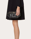 WOMEN'S VALENTINO GARAVANI VLTN ROCKSTUD SPIKE.IT BELT BAG BLACK