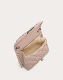 WOMEN'S VALENTINO GARAVANI MEDIUM CANDYSTUD TOP-HANDLE BAG POUDRE