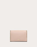 WOMEN'S VALENTINO GARAVANI SMALL ROCKSTUD GRAINY CALFSKIN CROSSBODY BAG POUDRE