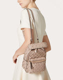 WOMEN'S VALENTINO GARAVANI MINI ROCKSTUD SPIKE BACKPACK POUDRE