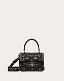 WOMEN'S VALENTINO GARAVANI MINI CANDYSTUD NAPPA HANDBAG BLACK