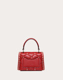 WOMEN'S VALENTINO GARAVANI MINI CANDYSTUD NAPPA HANDBAG ROSSO VALENTINO