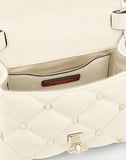 WOMEN'S VALENTINO GARAVANI MINI CANDYSTUD NAPPA HANDBAG WHITE
