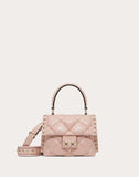 WOMEN'S VALENTINO GARAVANI MINI CANDYSTUD NAPPA HANDBAG WATER ROSE