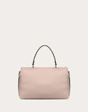 WOMEN'S VALENTINO GARAVANI MEDIUM GRAIN CALFSKIN LEATHER ROCKSTUD HANDBAG POUDRE