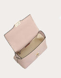 WOMEN'S VALENTINO GARAVANI MEDIUM GRAIN CALFSKIN LEATHER ROCKSTUD HANDBAG POUDRE