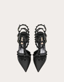 WOMEN'S VALENTINO GARAVANI ROCKSTUD ANKLE STRAP PUMP WITH TONAL STUDS 65 MM BLACK
