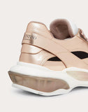 WOMEN'S VALENTINO GARAVANI VLTN METALLIC LOW-TOP BOUNCE SNEAKER GOLD