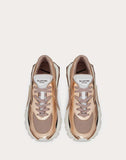 WOMEN'S VALENTINO GARAVANI VLTN METALLIC LOW-TOP BOUNCE SNEAKER GOLD
