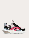 WOMEN'S VALENTINO GARAVANI VLTN CAMOUFLAGE LOW-TOP BOUNCE SNEAKER BRIGHT FUCHSIA