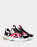 WOMEN'S VALENTINO GARAVANI VLTN CAMOUFLAGE LOW-TOP BOUNCE SNEAKER BRIGHT FUCHSIA