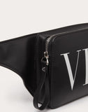 MEN'S VALENTINO GARAVANI LEATHER VLTN BELT BAG BLACK