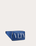 MEN'S VALENTINO GARAVANI LEATHER VLTN BELT BAG DARK BLUE