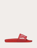 MEN'S VALENTINO GARAVANI VLTN RUBBER SLIDER SANDAL RED