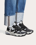 MEN'S VALENTINO GARAVANI BOUNCE CAMOUFLAGE METALLIC SNEAKER SILVER