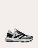 MEN'S VALENTINO GARAVANI BOUNCE CAMOUFLAGE METALLIC SNEAKER SILVER