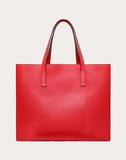 WOMEN'S VALENTINO GARAVANI LARGE VRING SHOPPING TOTE PURE RED