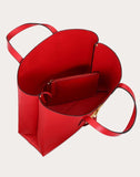 WOMEN'S VALENTINO GARAVANI LARGE VRING SHOPPING TOTE PURE RED
