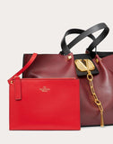 WOMEN'S VALENTINO GARAVANI MEDIUM VLOGO ESCAPE COWHIDE SHOPPER