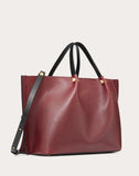 WOMEN'S VALENTINO GARAVANI MEDIUM VLOGO ESCAPE COWHIDE SHOPPER