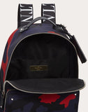 MEN'S VALENTINO GARAVANI CAMOUFLAGE NYLON BACKPACK WITH VLTN RIBBON STRAPS