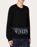 MEN'S VALENTINO GARAVANI LEATHER VLTN BELT BAG BLUE