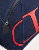 MEN'S VALENTINO GARAVANI DENIM VLOGO BACKPACK DARK BLUE