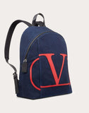 MEN'S VALENTINO GARAVANI DENIM VLOGO BACKPACK DARK BLUE