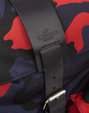 MEN'S VALENTINO GARAVANI CAMOUFLAGE NYLON BACKPACK WITH LEATHER DETAIL