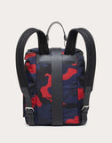 MEN'S VALENTINO GARAVANI CAMOUFLAGE NYLON BACKPACK WITH LEATHER DETAIL
