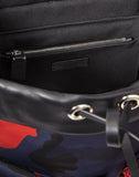 MEN'S VALENTINO GARAVANI CAMOUFLAGE NYLON BACKPACK WITH LEATHER DETAIL